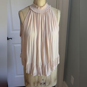 Elegant Cream Sleeveless Top